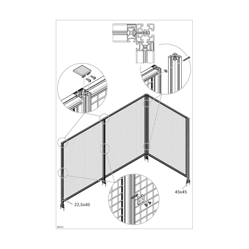 Upevňovací krytka EcoSafe - SET, ESD, 3842564817, 45x45, Balení (10ks)