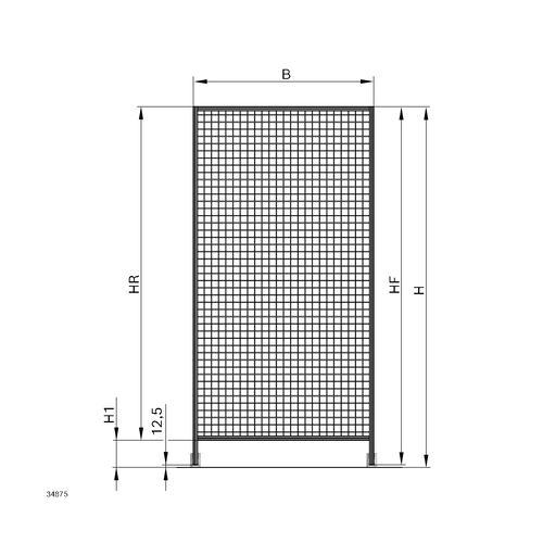 Ochranný rám EcoSafe - pozinkovaný 3842567902 1850x500, (1ks)